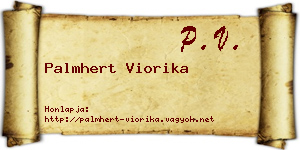 Palmhert Viorika névjegykártya